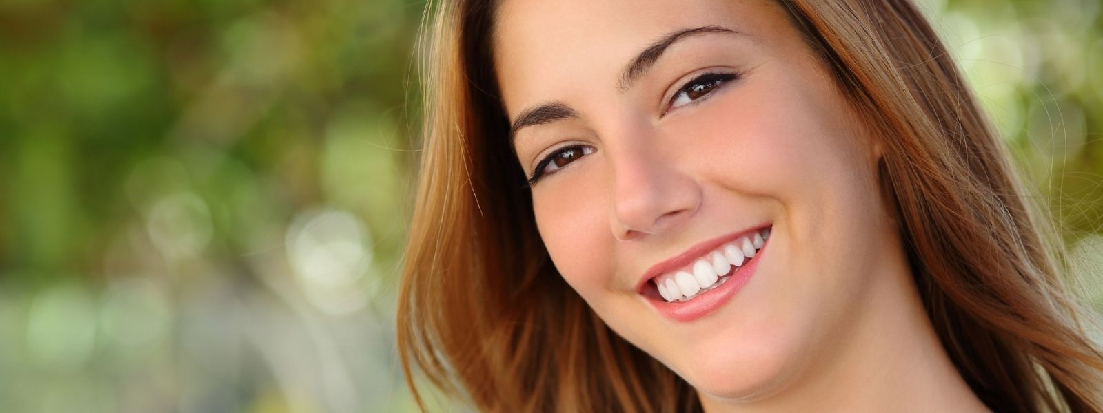 beautiful girl with healthy smile